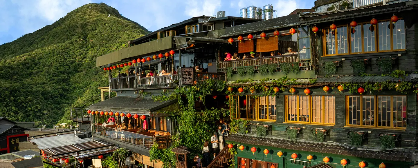Vue depuis Tea House de Jiufen old street