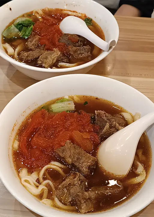 Soupe de nouilles au bœuf à Taipei, Taïwan