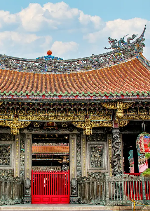 Temple Longshan à Taipei, Taïwan