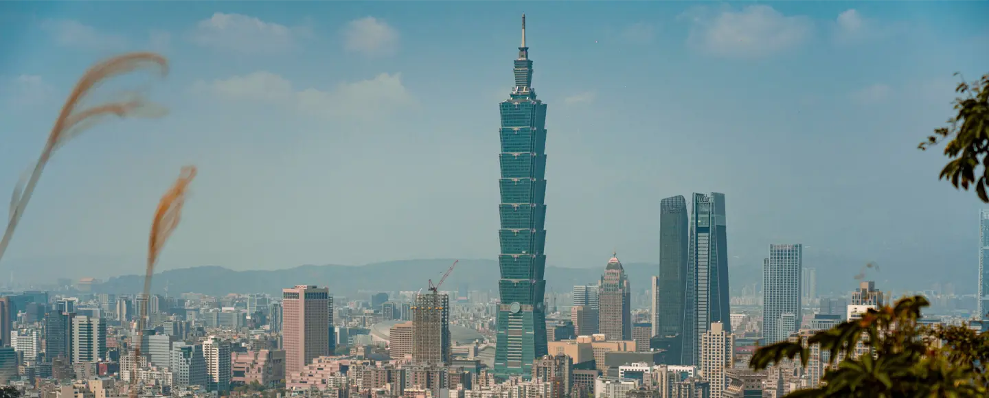 Vue panoramique Elephant Mountain à Taipei